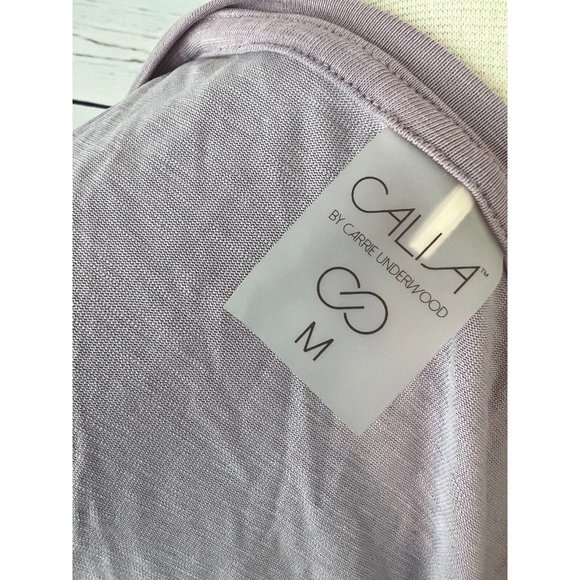 Calia sleeveless Top Shirt Medium Tee T-Shirt WAX31213 Side Tie Purple Active - Picture 5 of 9